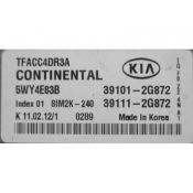 ECU Calculator Motor Kia Optima 2.4 39101-2G872 SIM2K-240 {