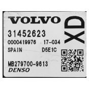 ECU Calculator Motor Volvo V40 2.0 31452623 MB279700-9613 XD {